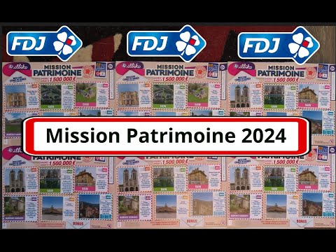 #fdj MISSION PATRIMOINE 2024 #grattages #grattage #illiko #grattagefdj #missionpatrimoine