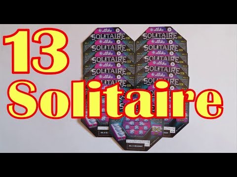 Grattage 13 SOLITAIRE ... anti-superstition gagnante en SOLO ??