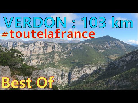 Topo-randos ✔️ Best Of Gorges du Verdon ✔️ 103 km &amp; 5728 m D+/D- #gorgesduverdon #toutelafrance
